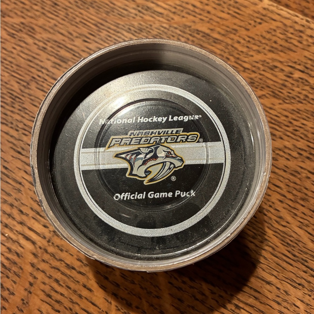 NHL Official Game Puck - Nashville Predators